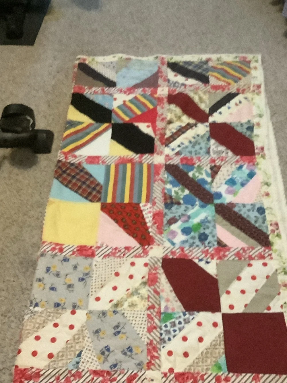 Vintage-Inspired Patchwork Quilt in Multi-Color